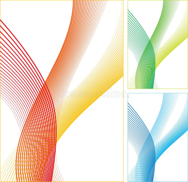 Abstract color lines. royalty free illustration