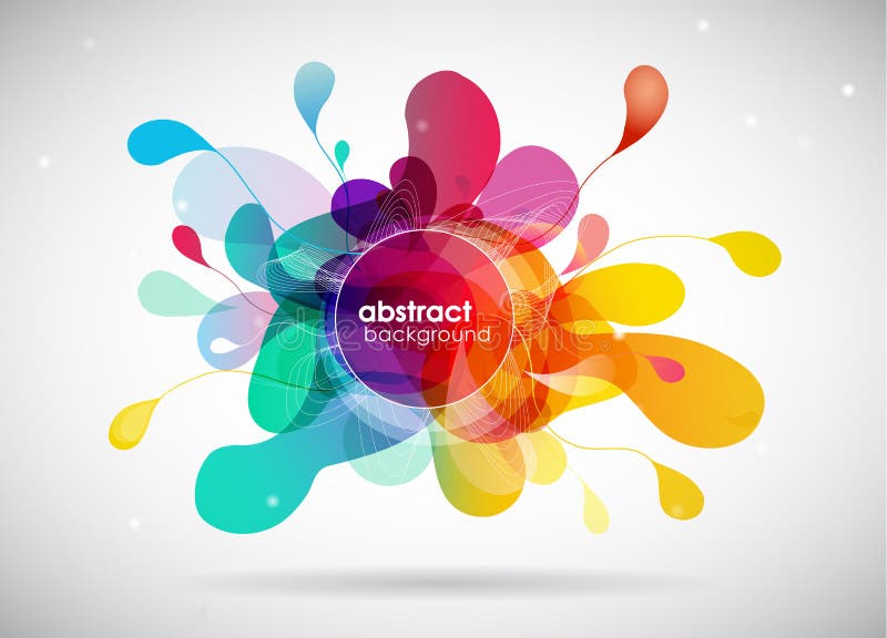 Abstract color splash background vector illustration
