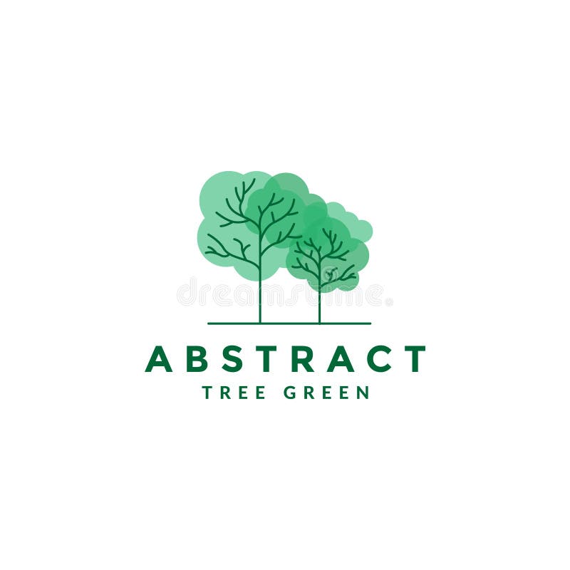 Abstract color tree tosca logo logo symbol icona di un vettore graphic design illustrazione grafica creativa illustrazione di stock