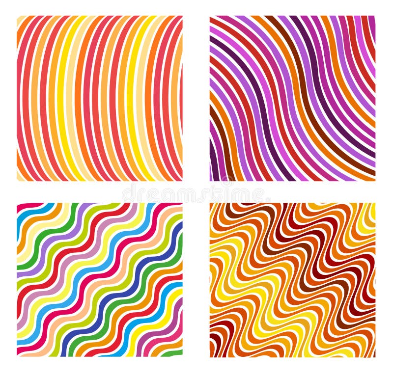 Abstract Color wavy background. line pattern for fabric. vector illustration