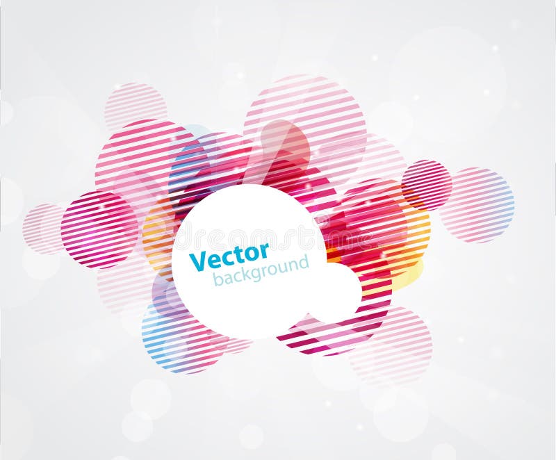 Abstract colored background with circles.