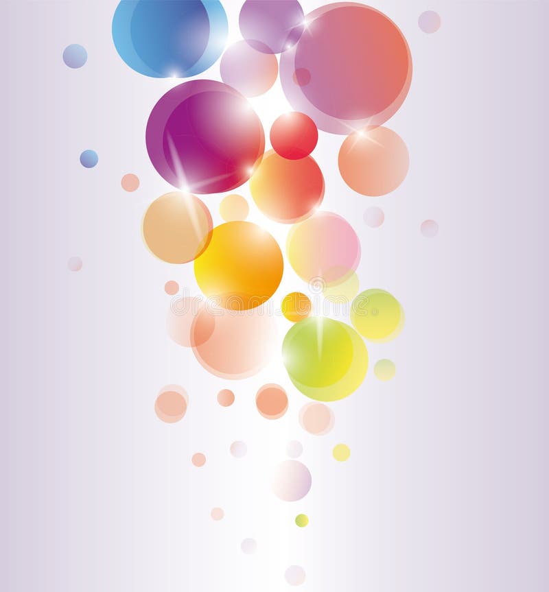 Cercuri de fundal colorate abstract stock illustration