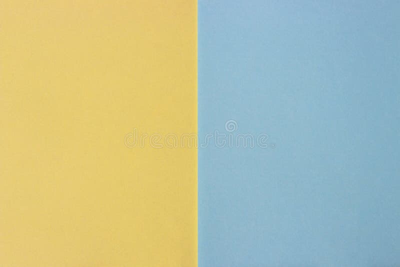 Abstract Colored Paper, Pastel Yellow and Blue Background, Torn Paper