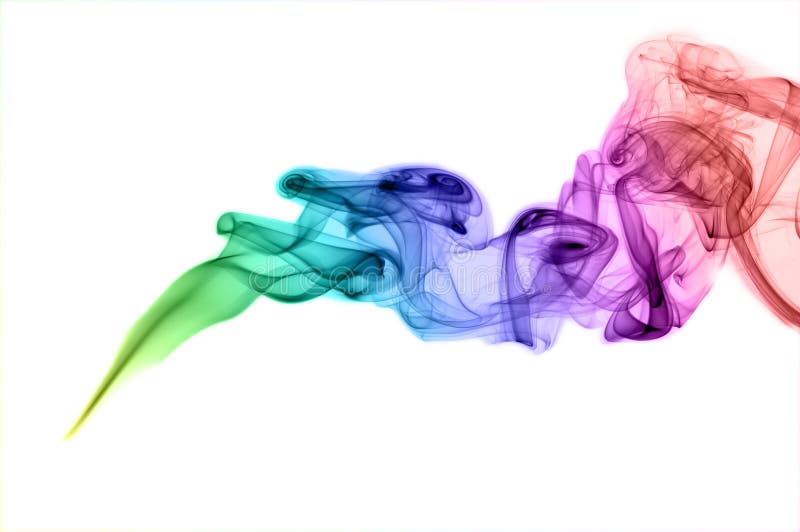 Abstract colored smoke