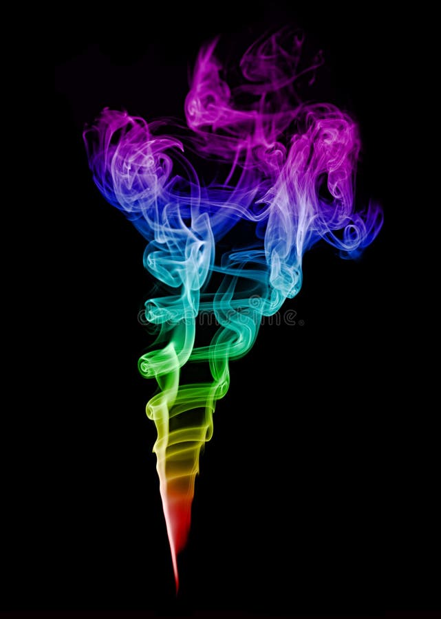 Abstract colored smoke