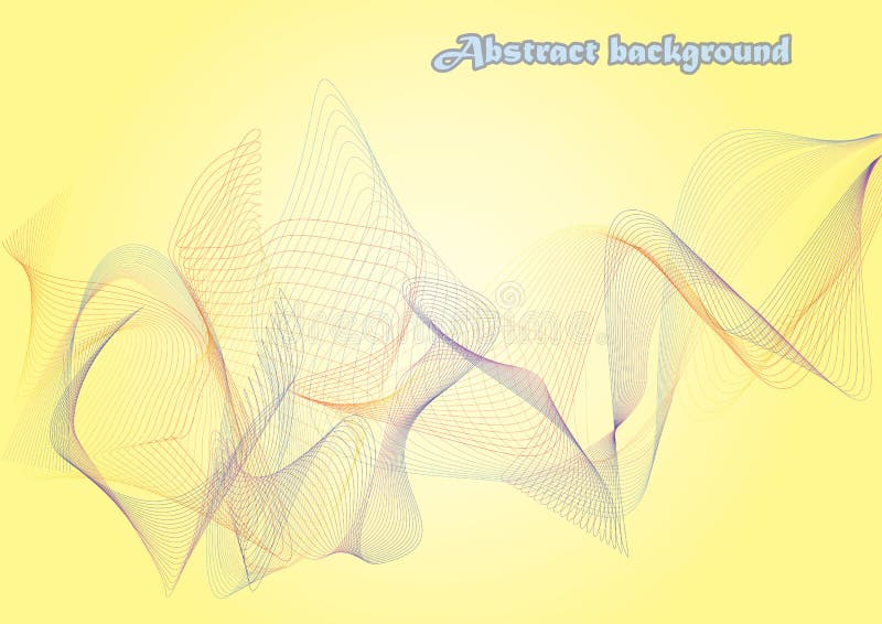Abstract colored waves background Vector illustration royalty free illustration