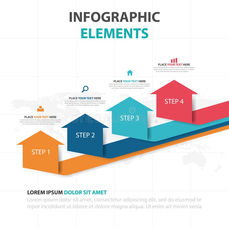 Abstract colorful arrow business Infographics elements, presentation template flat design vector illustration for web design vector illustration Abstract colorful arrow business Infographics elements, presentation template flat design vector illustration for web design vector illustration