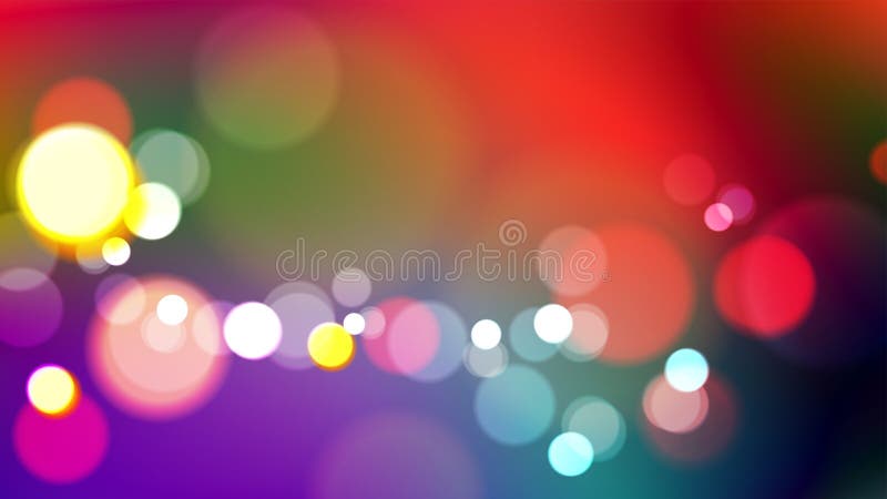 Abstract colorful background with bokeh light royalty free illustration