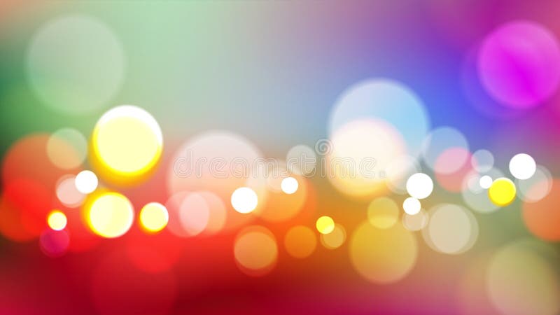 Abstract colorful background with bokeh light stock illustration