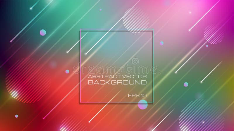 Abstract colorful background with geomatric shapes stock illustration