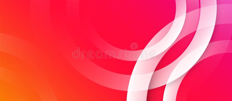 Abstract colorful background with glowing circle curve geometric lines. Modern shiny white lines pattern. Modern Landing Page stock illustration
