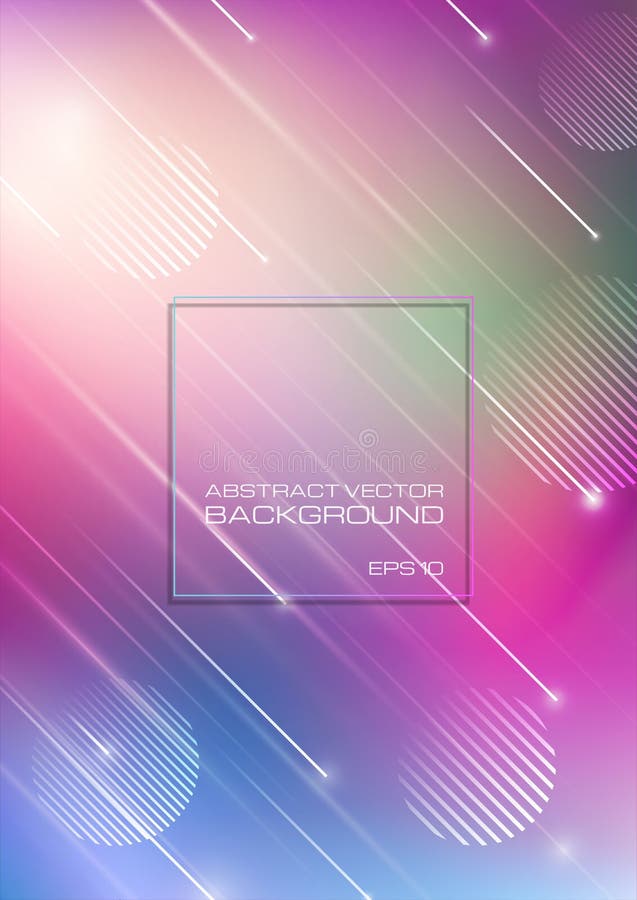 Abstract colorful background with light and geometric shapes royalty free illustration