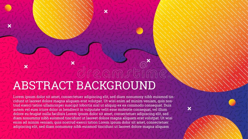 Abstract colorful background, memphis style. Modern vector backdrop for your design. Composition of trendy gradients and geometric royalty free illustration Abstract colorful background, memphis style. Modern vector backdrop for your design. Composition of trendy gradients and geometric royalty free illustration