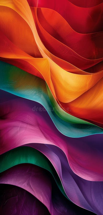 Fundal colorat abstract cu unde vibrante și texturi curgătoare stock photo