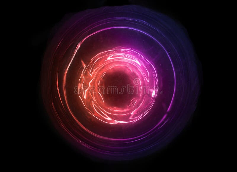 Abstract colorful ball. New technology concept with space. Innovation development stock photo