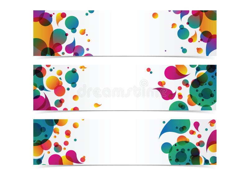 Abstract Colorful Banner Header Background Stock Vector - Illustration of  colorful, curve: 49160176