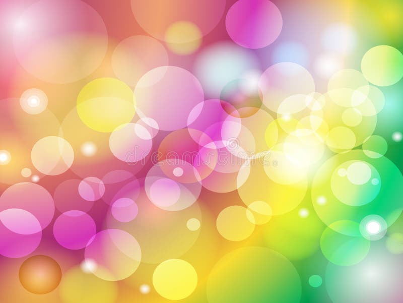 Abstract Colorful Blur Bokeh Background Design Stock Vector