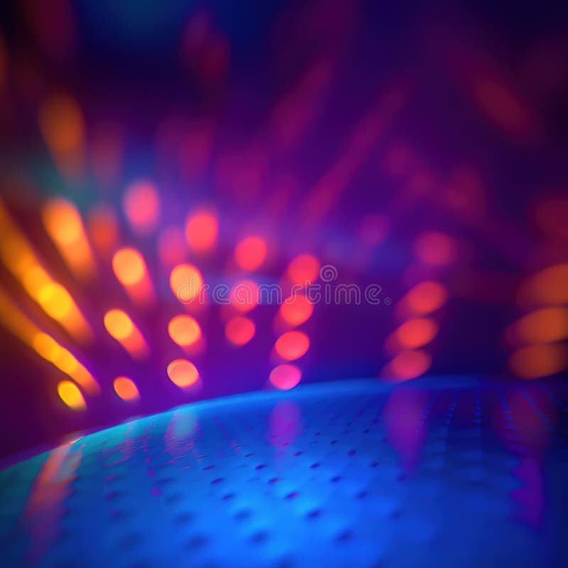 Abstract colorful bokeh background, defocused lights on background. generative ai