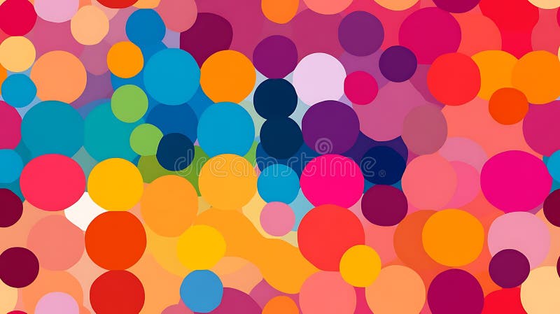 Abstract Colorful Circles Pattern Background vector illustration