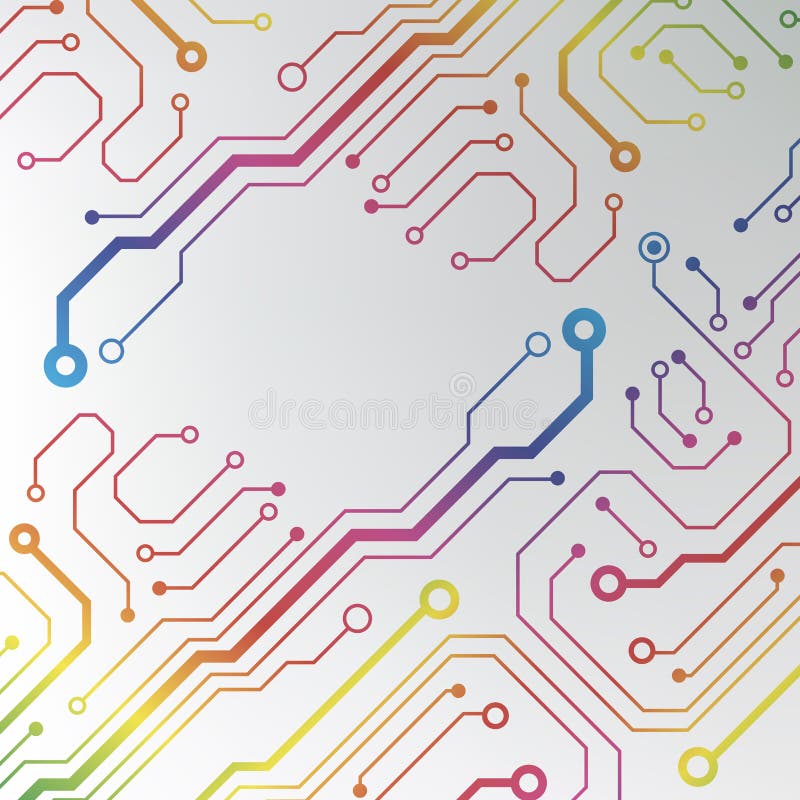 Abstract Colorful Circuit Board Background. Circuit Lined ... circuit diagram images free 