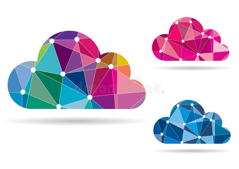 Abstract Colorful Cloud - Vector vector illustration