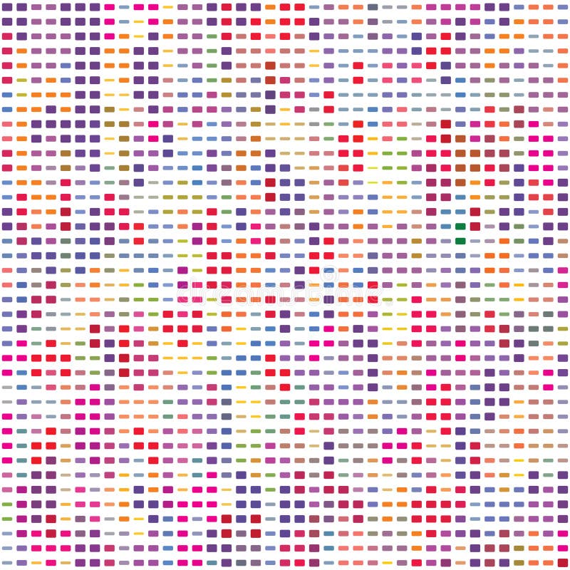 Abstract Colorful Irregular Digital Style Small Rectangle Dot Pattern Vector Background Texture Mosaic