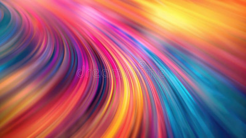 Abstract colorful flowing fabric in red, yellow and blue. Art and design. AIG53. royalty free illustration