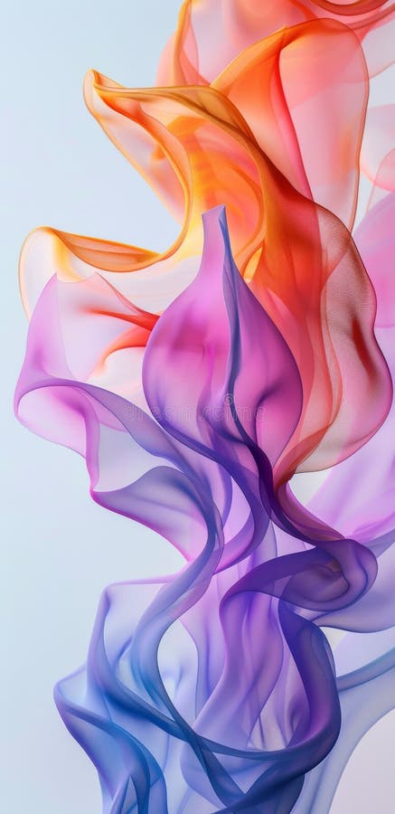 Panglici colorate abstracte în nuanțe de gradient neted de portocaliu purpuriu și roz royalty free stock photo