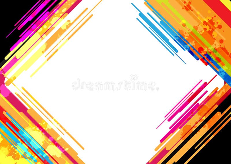 Abstract colorful frame design