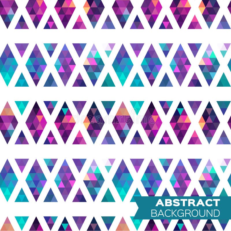 Abstract colorful geometric triangles background. vector illustration