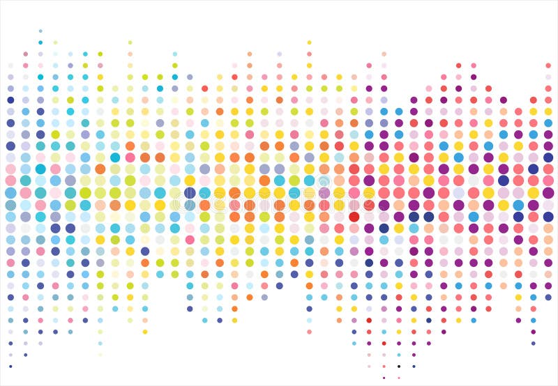 Abstract colorful halftone texture dots pattern. vector