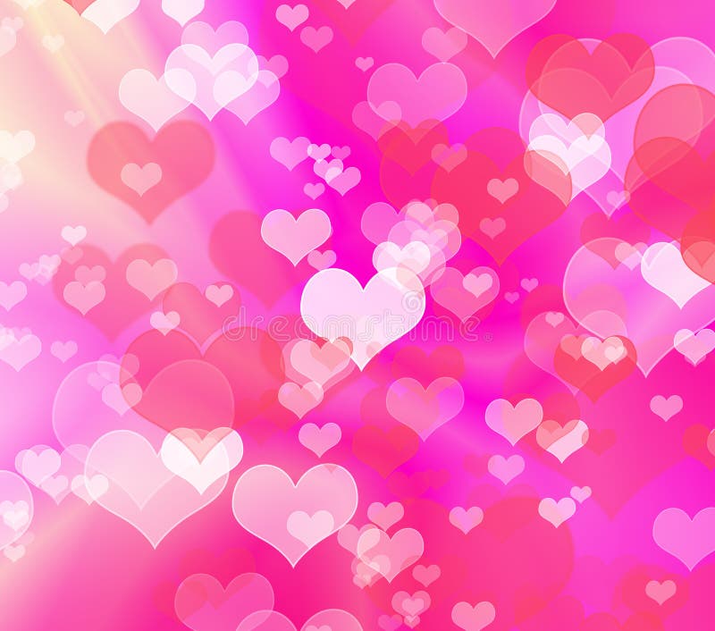 Abstract colorful heart shape background