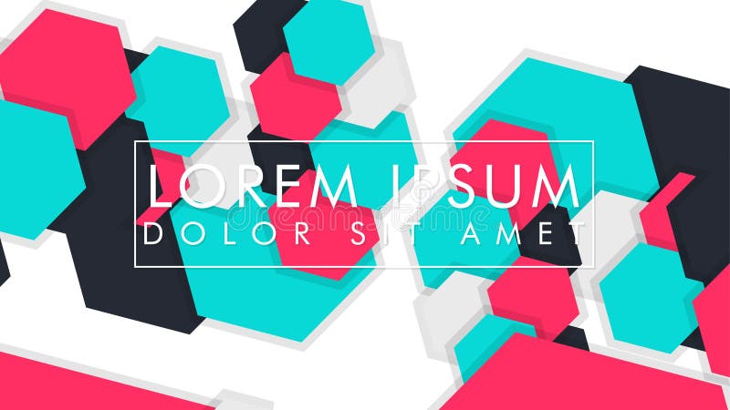 Abstract colorful hexagon background vector illustration