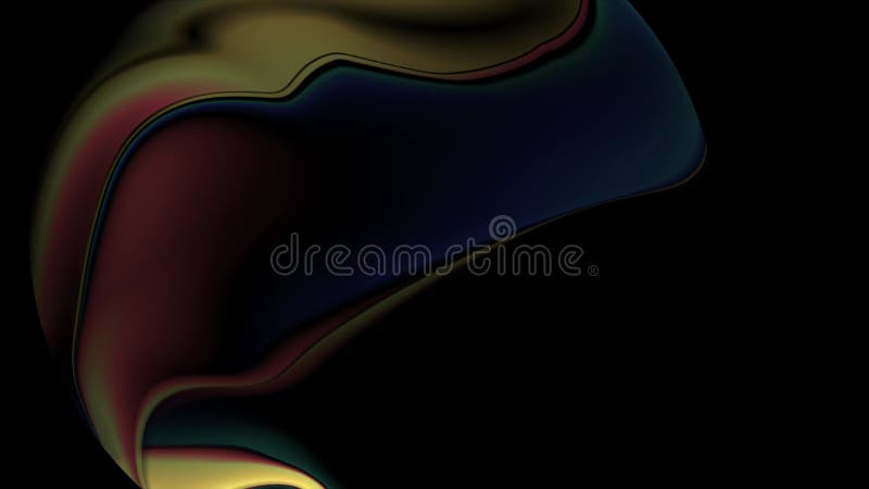 Abstract colorful holographic liquid 3d wave futuristic motion background stock footage