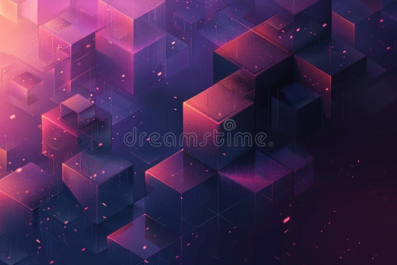 Abstract colorful layered patterns with orange, pink, and green hues. AIG51. royalty free stock image