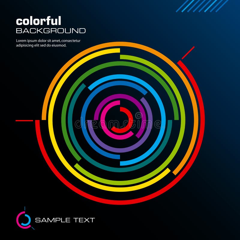 Abstract colorful layout. Vector.