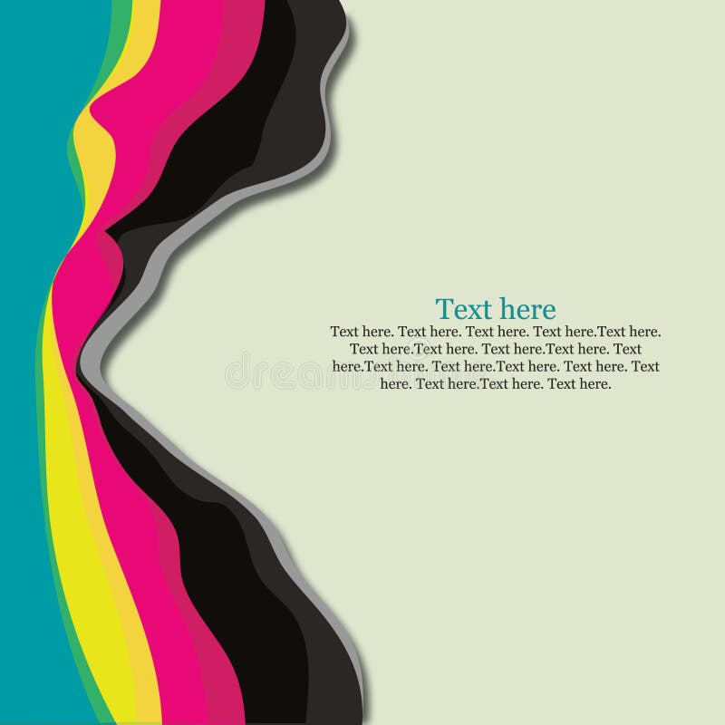 Abstract colorful lines stock illustration Abstract colorful lines stock illustration