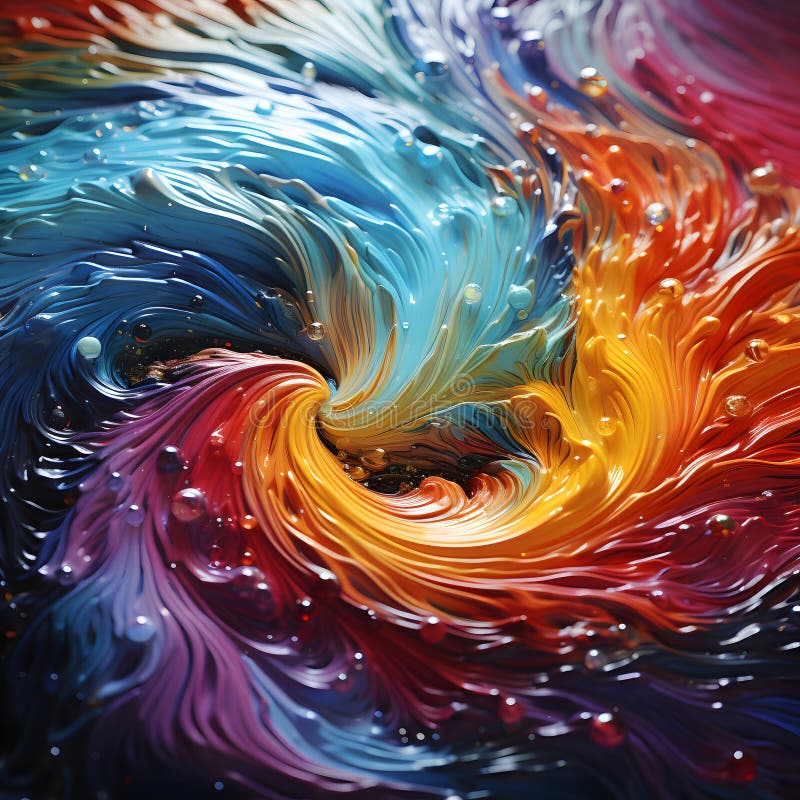 Fond lichid colorat abstract. tapet fluid multicolor. generate de stock images