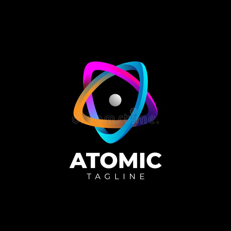 Abstract Looping Star Shape Logo Design Template royalty free illustration