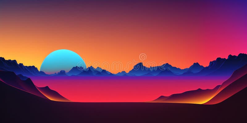 Background of a Bright Vibrant Colors Flowing through a Digital Metaverse  Stock Illustration - Illustration of wave, background: 277922305