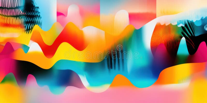 Abstract colorful modern vibrant creative design background stock image