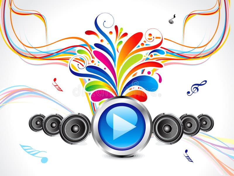 Abstract colorful musical background