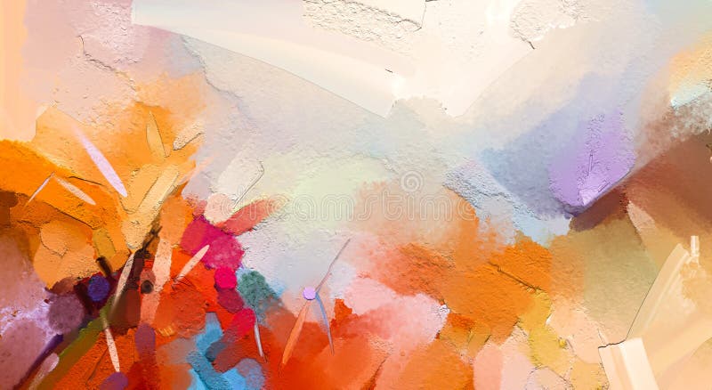 Abstract Colorful Oil Painting on Canvas Texture. Hand Drawn Brush Stroke,  Oil Color Paintings Background Stock Illustration - Illustration of modern,  multicolor: 176537711
