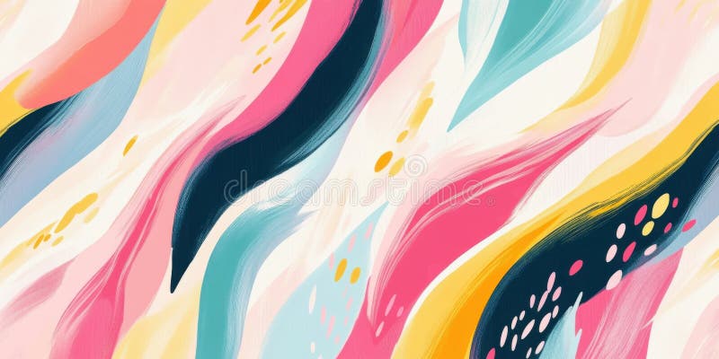 Abstract colorful pattern background with modern vibrant brush strokes stock image