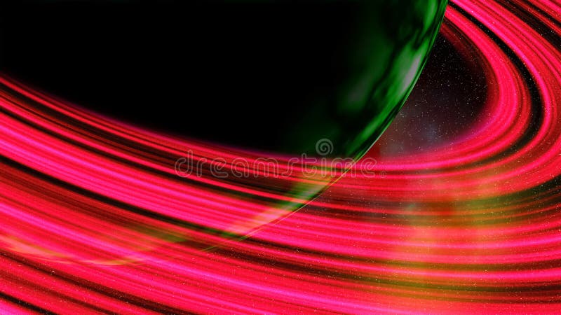 Abstract colorful planet in deep space background. Beautiful colorful planet in deep space illustration. Abstract space background