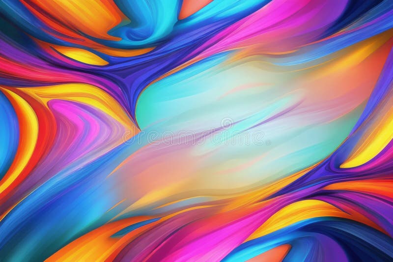 Abstract colorful psychedelic background stock illustration