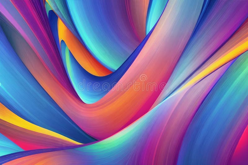 Abstract colorful psychedelic background stock illustration