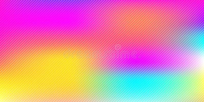 Abstract colorful rainbow blurred background with diagonal lines pattern texture