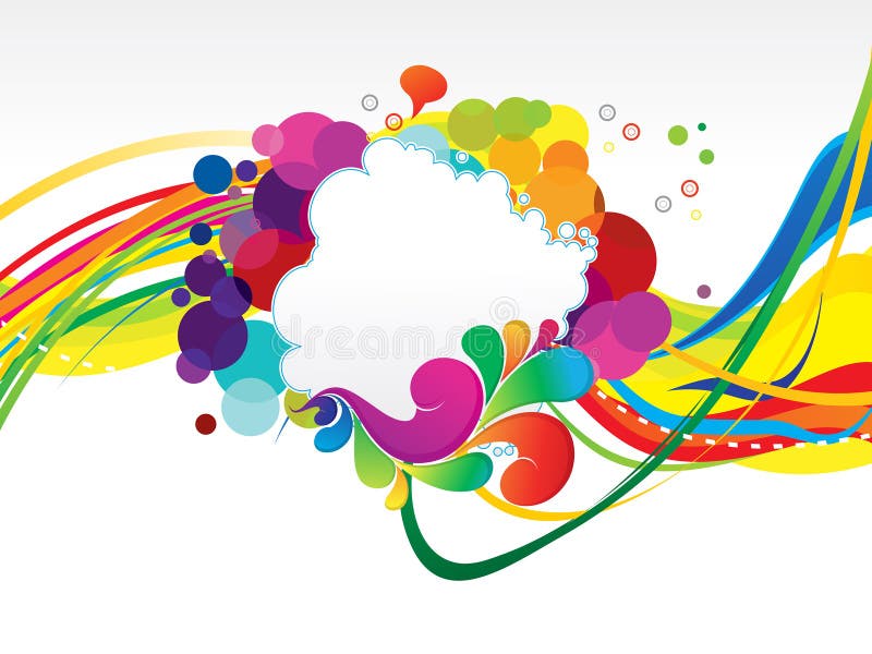 Abstract colorful rainbow explode background