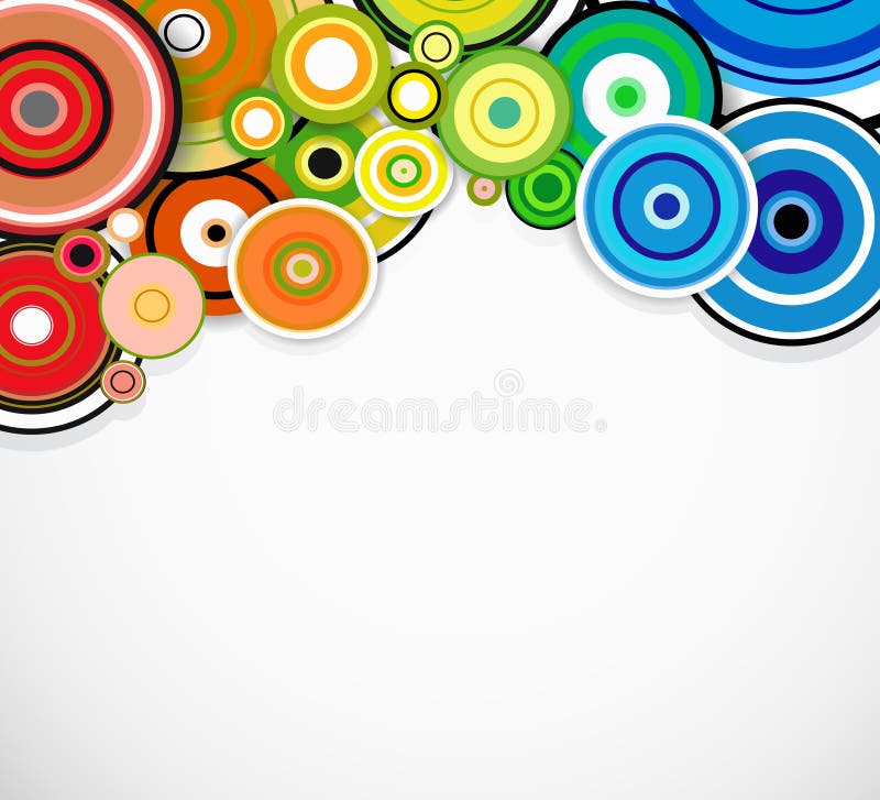 Abstract Colorful Rings Background. Vector Stock Vector Illustration of backdrop, ball 81981230